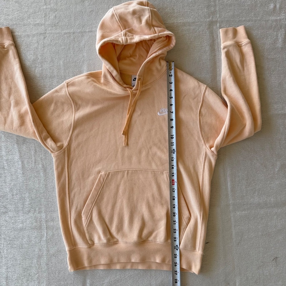 Nike Hoodie Peach Small Swoosh Pullover Sweatshirt Womens Size S - Picture 7 of 15